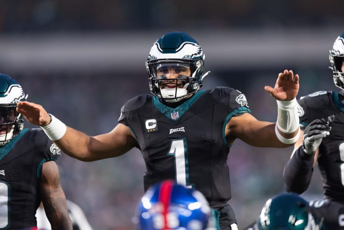 Jalen Hurts is 364 passing yards away from reaching 4,000 passing yards in a season for the first time in his career.